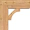Ekena Millwork Westlake Block Smooth Bracket w/ Offset Brace, Western Red Cedar, 7 1/2"W x 20"D x 20"H BKT0806X20X20WTL05SWR - alternate 3